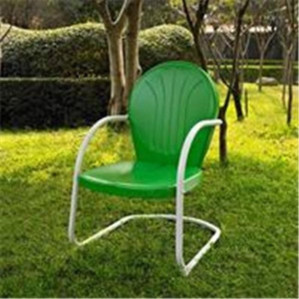 Modern Marketing Crosley Furniture CO1001A-GR Griffith Metal Chair in Grasshopper Green Finish CO1001A-GR